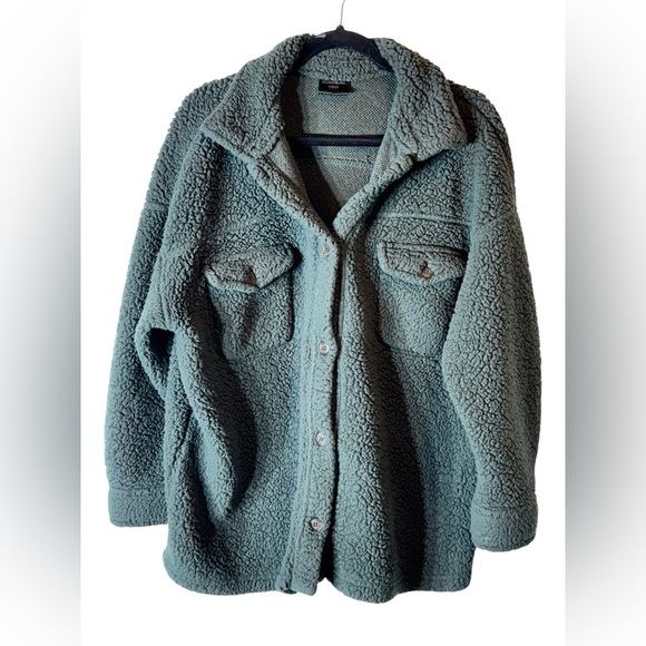 32 Degrees Green Sherpa Jacket XL/XXL - Picture 1 of 3